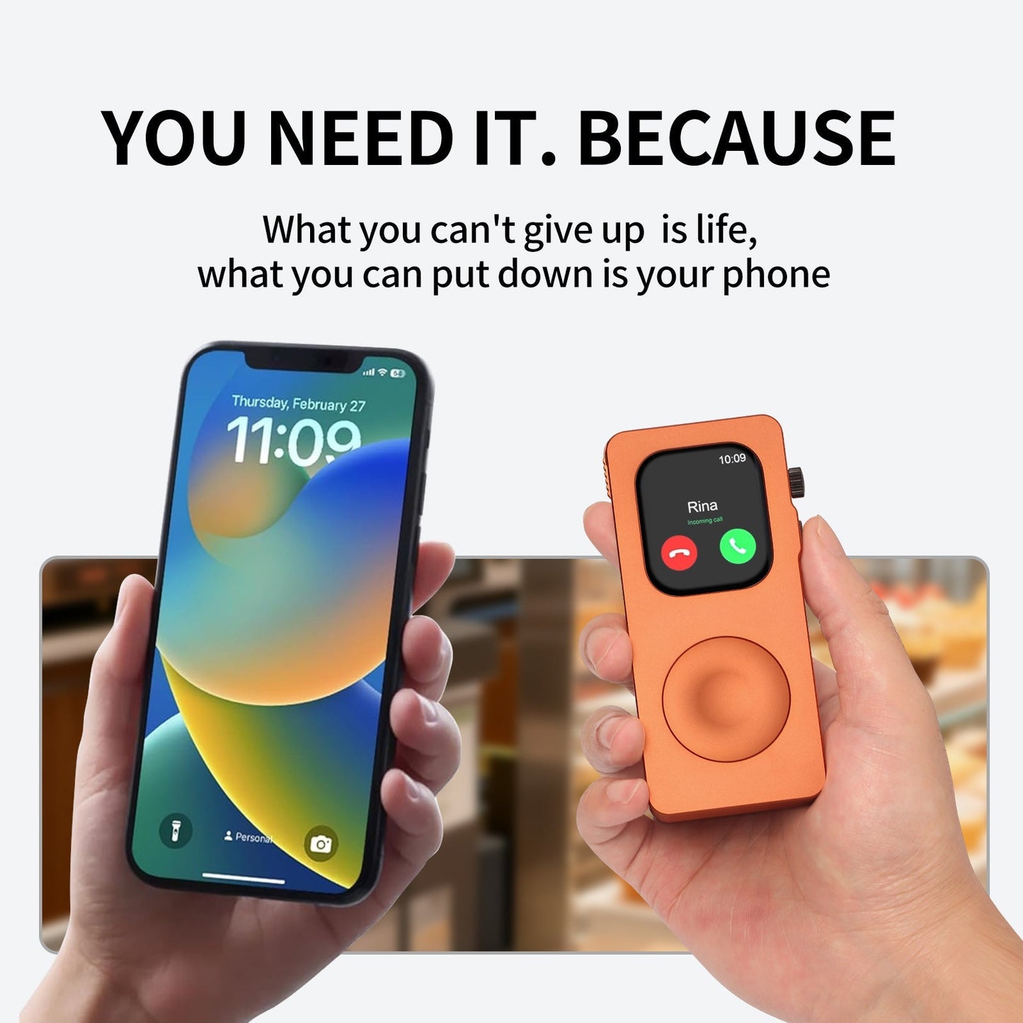 RePod Aluminum Alloy Protective Case for Apple Watch Series 4/5/6/7/8/9 and SE 1/2, Turn Your Apple Watch into a Smartphone