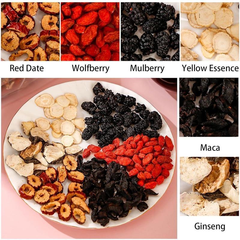 Ginseng Five Treasure Herbal Tea with Goji Berry & Red Dates – 30 Bags
