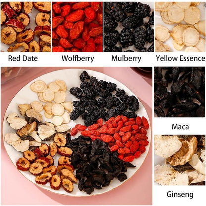 Ginseng Five Treasure Herbal Tea with Goji Berry & Red Dates – 30 Bags